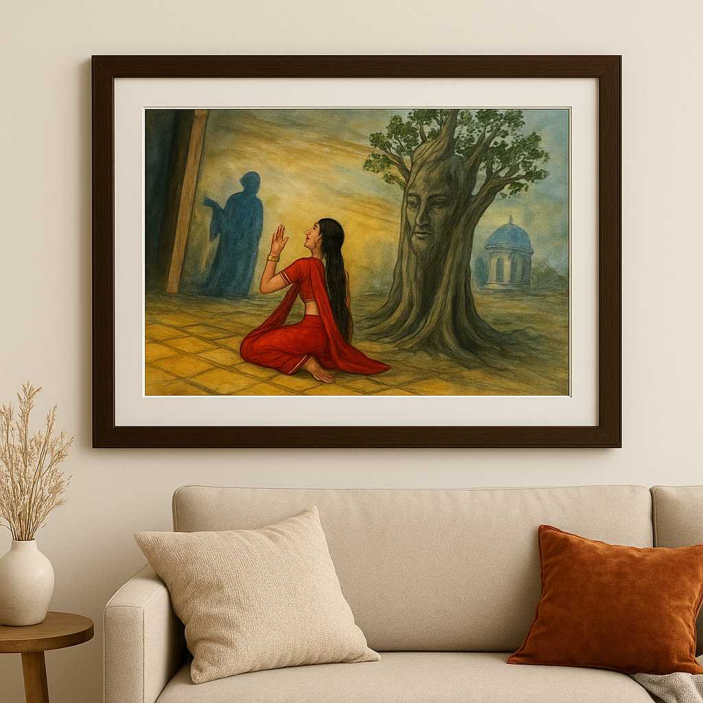 "Whispers of Time" – Handmade Mystical Wall Art