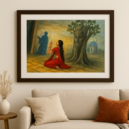 "Whispers of Time" – Handmade Mystical Wall Art