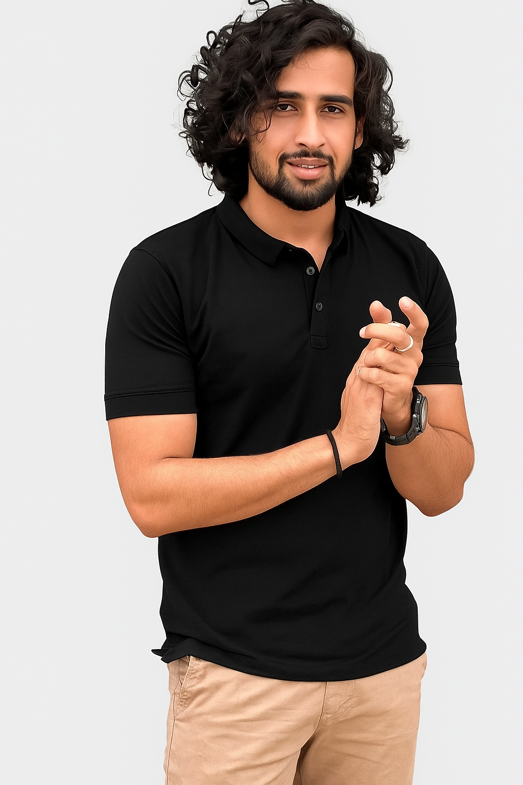 Poly Matte Solid Half Sleeves Men's Polo T-Shirt – Pack of 4