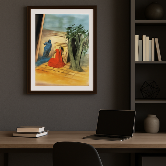 "Whispers of Time" – Handmade Mystical Wall Art