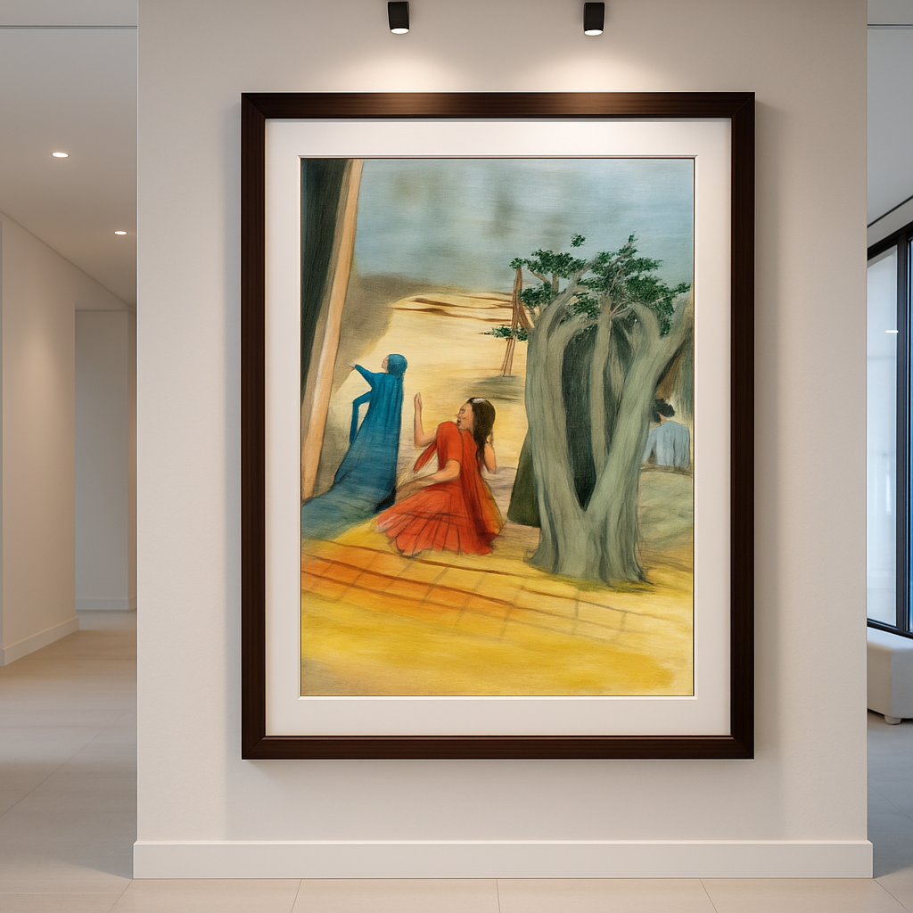 "Whispers of Time" – Handmade Mystical Wall Art